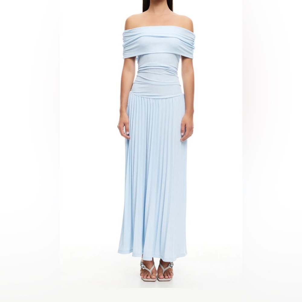 Lioness Light Blue Off-Shoulder Maxi Dress